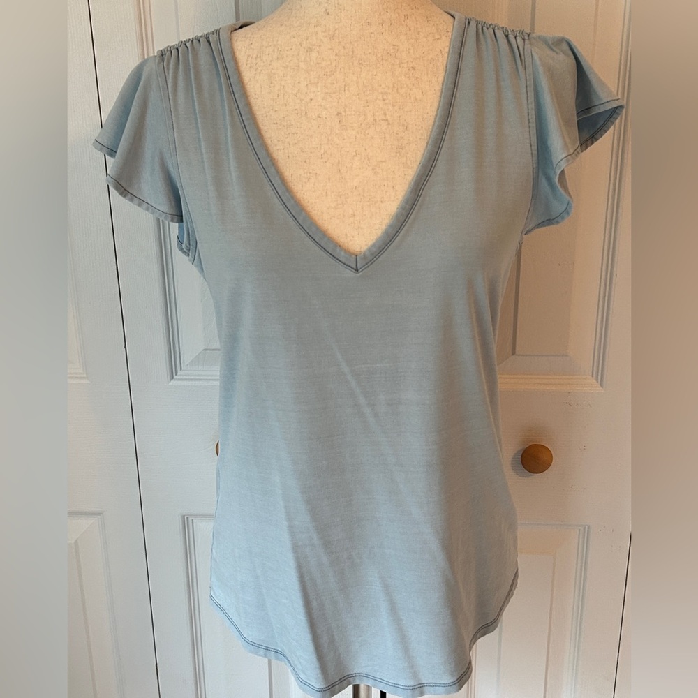 White House Black Market Glamgetter V-Neck Top